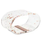 Lampă de masă din cristal acrilic și frunză de aur, argint sau cupru - Gnassi Viadurini