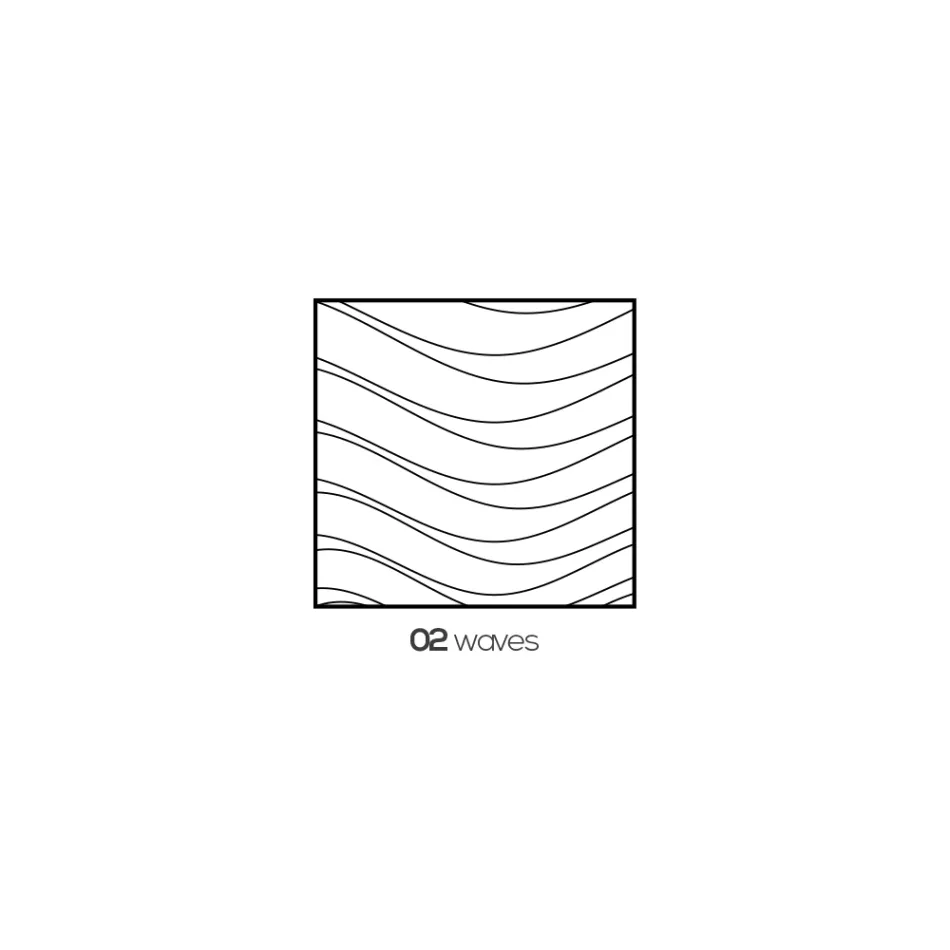 Lampa de Masa din Cristal Acrilic Transparent cu Decorat Gravat - Bertella Viadurini