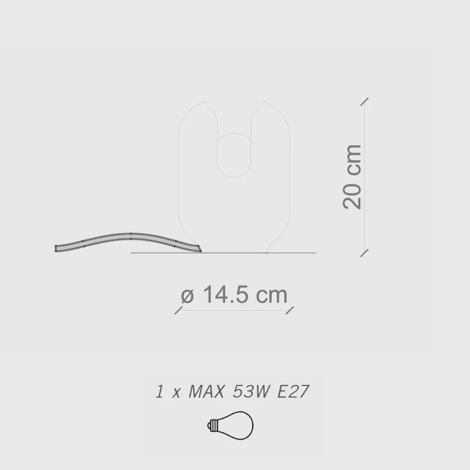 Lampa de masa in stil modern din ceramica Made in Italy - Batucada Viadurini