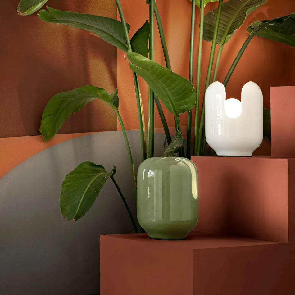 Lampa de masa in stil modern din ceramica Made in Italy - Batucada Viadurini