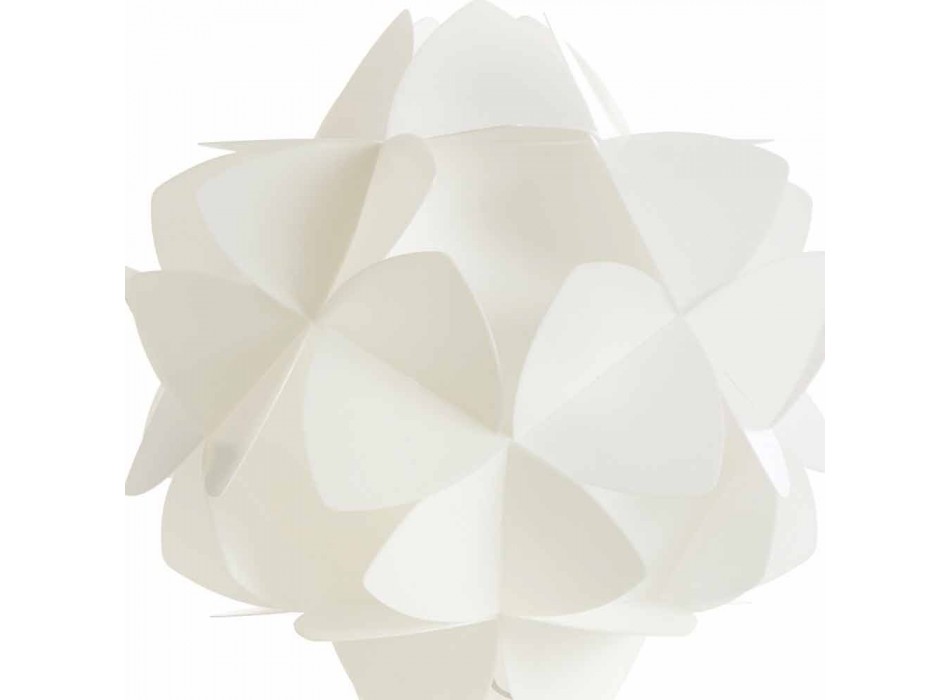 Lampa de masa moderna perla de design alb, cu diametrul de 46 cm Kaly Viadurini
