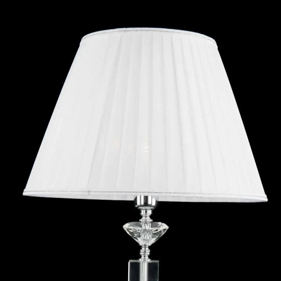 Lampa de design din sticlă și cristal de masă Ivy, realizate în Italia Viadurini