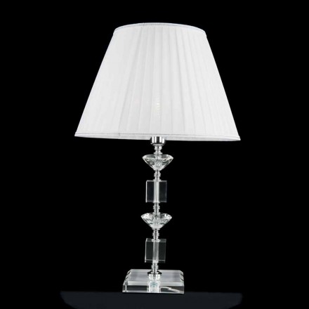 Lampa de design din sticlă și cristal de masă Ivy, realizate în Italia Viadurini