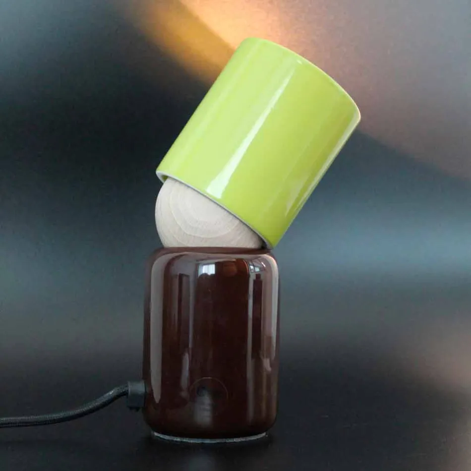 Lampa de masă ceramică de design modern fabricată în Italia Asia Viadurini