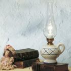 Lampă de masă cu design vintage din ceramică pictată manual - Pompeii Viadurini