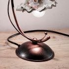 Lampă de masă din ceramică pictată manual și decorată cu fier - Milano Viadurini