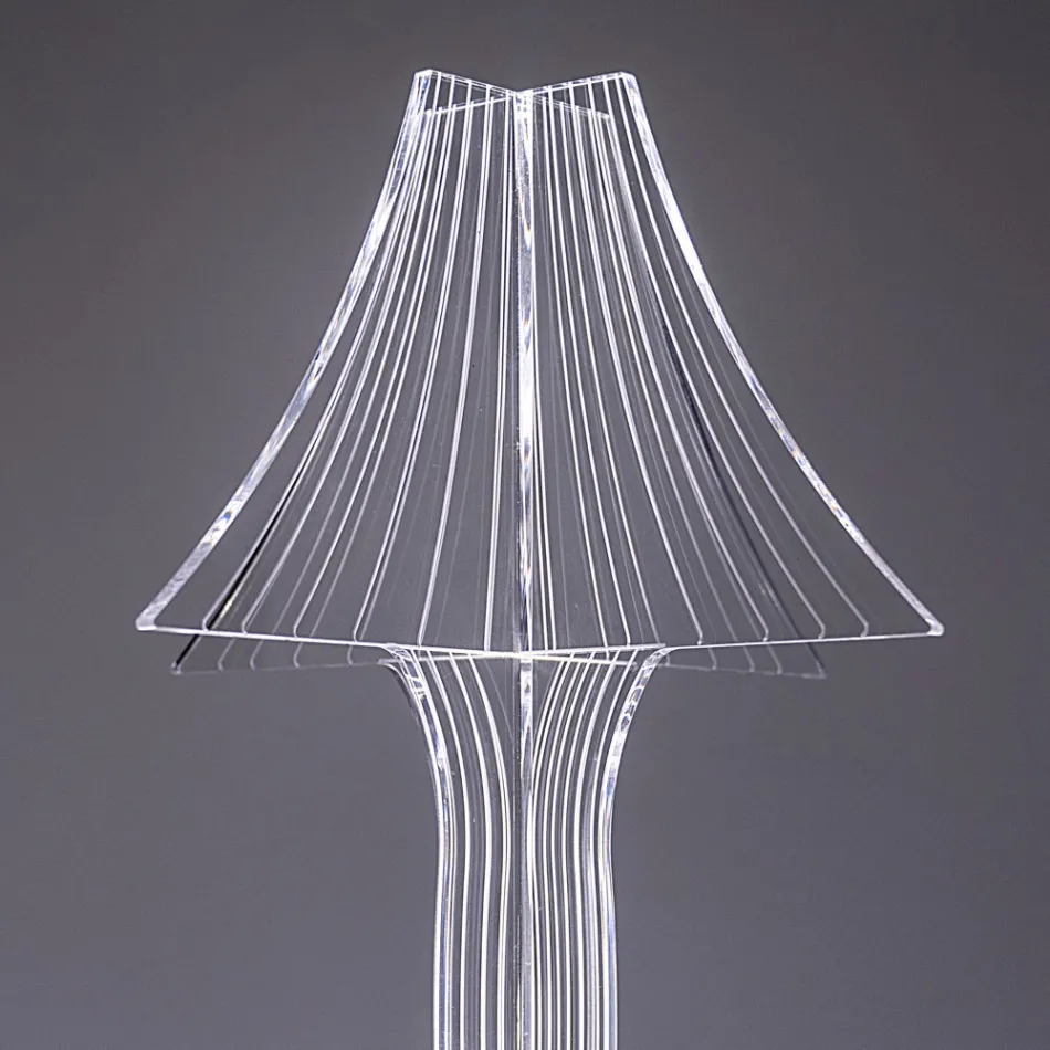 Lampă de masă Aurel din plexiglas în două dimensiuni, fabricată în Italia Viadurini