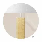 Lampă de masă din metal cu abajur din țesătură Made in Italy - Jump Viadurini