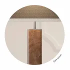 Lampă de masă din metal cu abajur din țesătură Made in Italy - Jump Viadurini