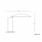 Lampă de masă în crom sau metal negru cu LED Fabricat în Italia - Orlando Viadurini