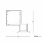 Lampă de masă din alamă și rășină cu bază de marmură Made in Italy - Quizza Viadurini