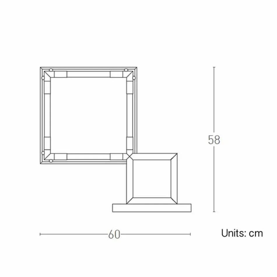 Lampă de masă din alamă și rășină cu bază de marmură Made in Italy - Quizza Viadurini