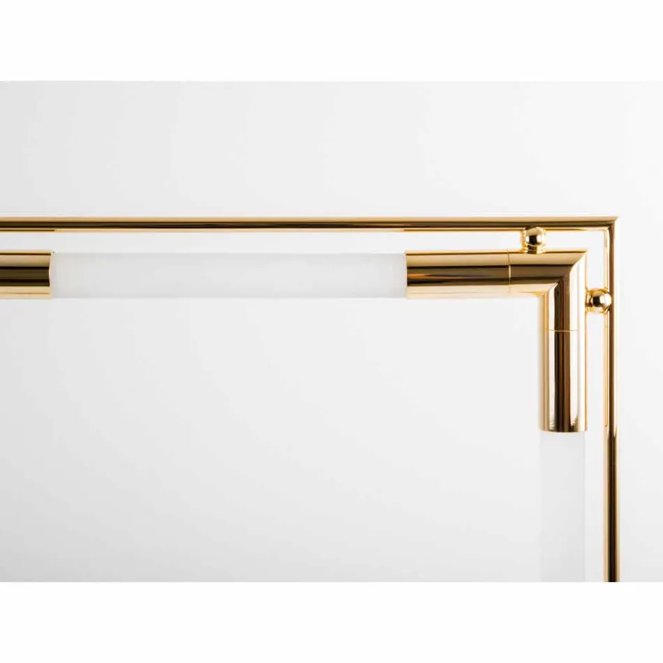 Lampă de masă din alamă și rășină cu bază de marmură Made in Italy - Quizza Viadurini