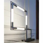 Lampă de masă din alamă și rășină cu bază de marmură Made in Italy - Quizza Viadurini