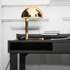 Lampă de masă din alamă cu finisaj auriu sau paladiu Fabricat în Italia - Adana Viadurini