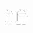 Lampă de masă din alamă cu finisaj auriu sau paladiu Fabricat în Italia - Adana Viadurini