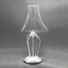 Lampa de Masa din PMMA Marcat Laser Made in Italy - Moana Viadurini