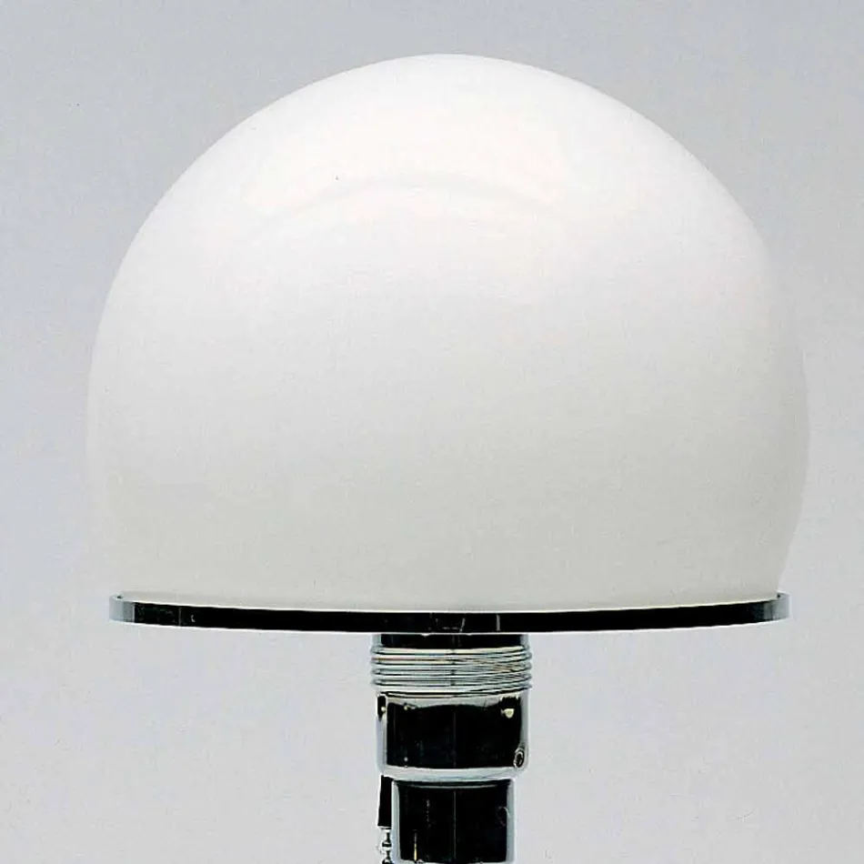 Lampă de masă din sticlă cu umbră opală Made in Italy - Dacca Viadurini