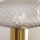 Lampa de masa din sticla gri Made in Italy - Lucciola Viadurini