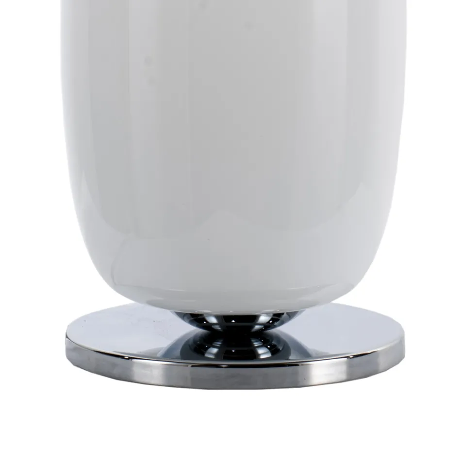 Lampa de masa din sticla suflata manual la Venetia 16 22 cm - bambus Viadurini