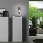 Lampa de masa din sticla suflata manual la Venetia si metal - Satomi Viadurini