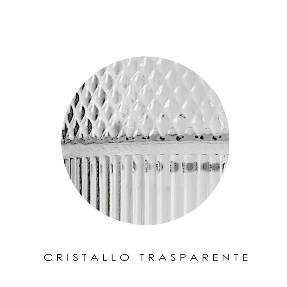 Lampa de masa din sticla suflata manual la Venetia si metal - Satomi Viadurini