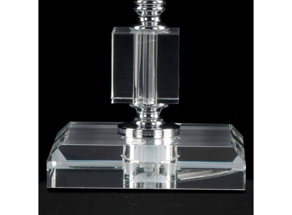 Lampa în masă de sticlă transparentă și Cristallo Ivy, a făcut în Italia Viadurini