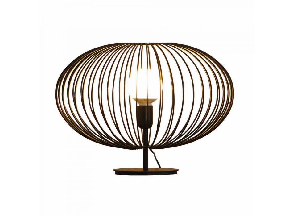 lampă de masă contemporană din oțel vopsit, Ø48xH35 cm, Gabriella Viadurini
