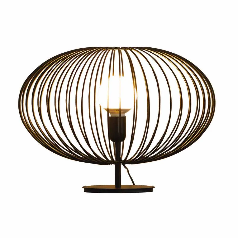 lampă de masă contemporană din oțel vopsit, Ø48xH35 cm, Gabriella Viadurini