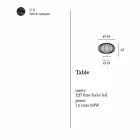 lampă de masă contemporană din oțel vopsit, Ø48xH35 cm, Gabriella Viadurini