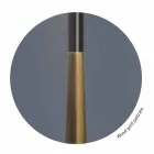 Lampă de masă modernă din metal, lemn și organza Made in Italy - Boom Viadurini