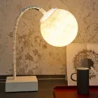 Lampă de masă modernă flexibilă din tulpină In-es.artdesign MicroT Luna Viadurini
