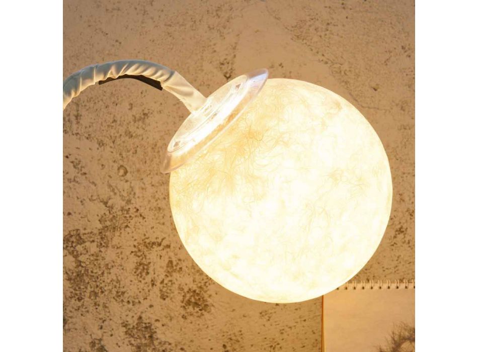 Lampă de masă modernă flexibilă din tulpină In-es.artdesign MicroT Luna Viadurini