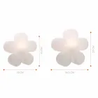 Lampă de masă sau podea cu design modern din plastic alb - Fiorestar Viadurini