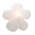 Lampă de masă sau podea cu design modern din plastic alb - Fiorestar Viadurini