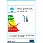 Lampă de masă în formă, lumină LED din plexiglas Ferla Viadurini