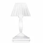 Lampă de masă în formă, lumină LED din plexiglas Ferla Viadurini