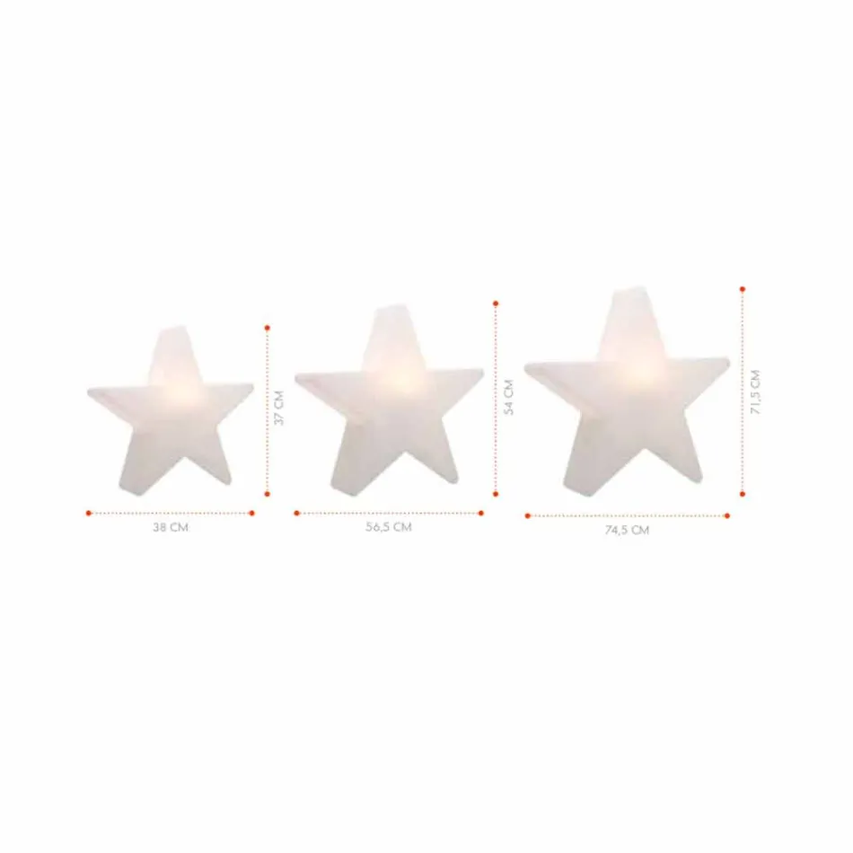 Lampă de masă din polietilenă sau LED Star Design - Ringostar Viadurini