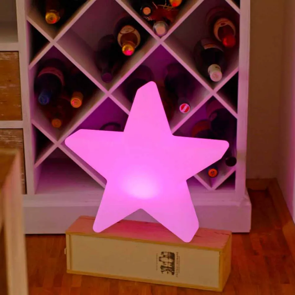 Lampă de masă din polietilenă sau LED Star Design - Ringostar Viadurini