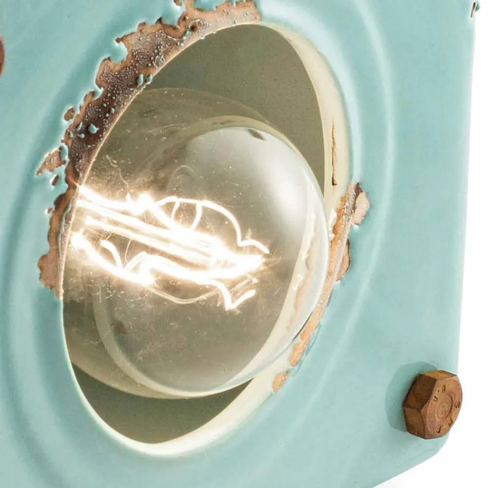 Lampă de masă ceramică stil industrial și Ferro Valerie Viadurini