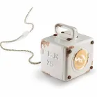 Lampă de masă ceramică stil industrial și Ferro Valerie Viadurini