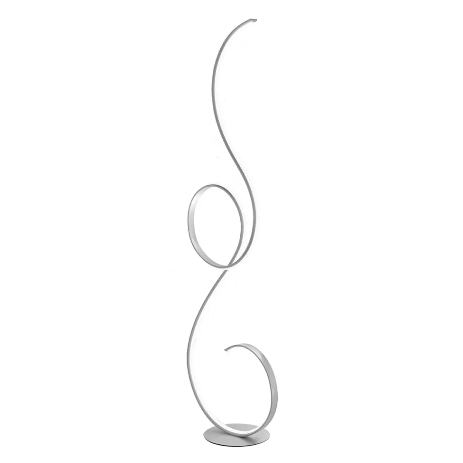 Lampă de podea LED cu structură metalică vopsită Design-Clack Viadurini