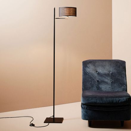 Lampa de podea cu LED in stil vintage din fier si in Made in Italy - Sesto Viadurini