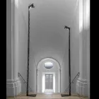 Lampă de podea extensibilă din aluminiu negru mat, design cu scară - atent Viadurini