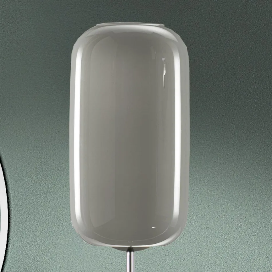 Lampă de podea din sticlă venețiană suflată manual - bambus Viadurini