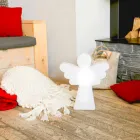 Lampă de podea albă E27, Led sau Solar Angel Modern Design - Angelostar Viadurini