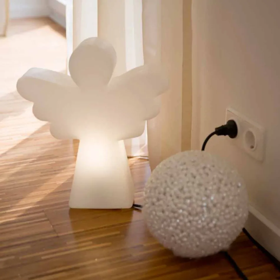 Lampă de podea albă E27, Led sau Solar Angel Modern Design - Angelostar Viadurini