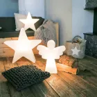 Lampă de podea albă E27, Led sau Solar Angel Modern Design - Angelostar Viadurini