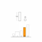 Slide Fluo lampă cilindrică din Italia Viadurini