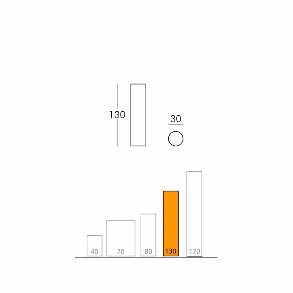 Slide Fluo lampă cilindrică din Italia Viadurini